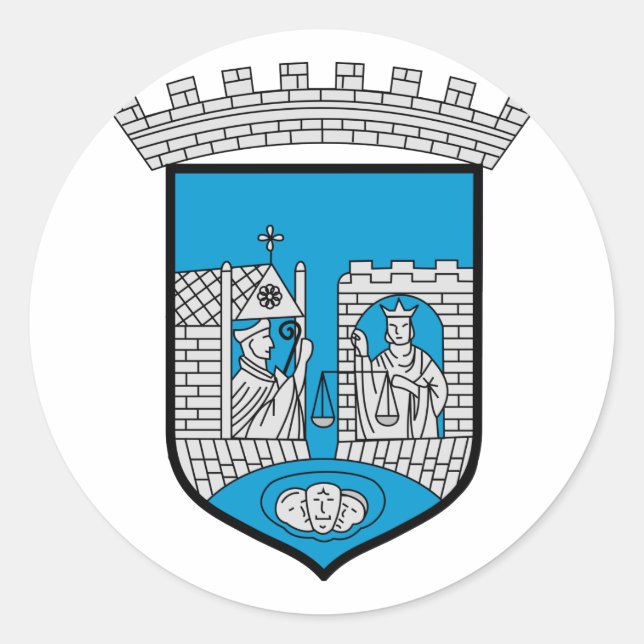 Adesivo Redondo Trondheim, Noruega (Frente)