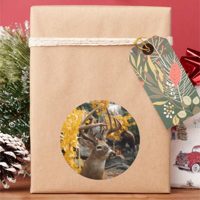 Adesivo Redondo Trophy Deer (Feriado)