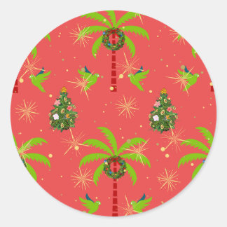 Adesivo Redondo Tropica - Coral Sticker