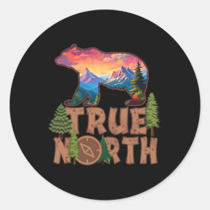 Adesivo Redondo True North Vbs 2025 Confiar em Jesus Deserto Crist