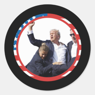 Adesivo Redondo Trump 13 de julho Vitória