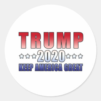 Adesivo Redondo Trump 2020 Keep America Excelente Stickers