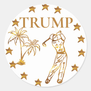 ADESIVO REDONDO TRUMP 2024