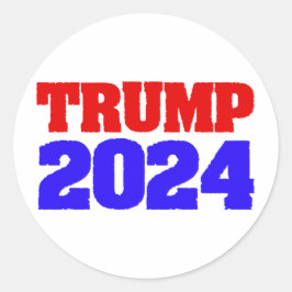 Adesivo Redondo Trump 2024