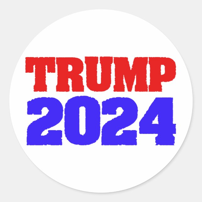 Adesivo Redondo Trump 2024 (Frente)