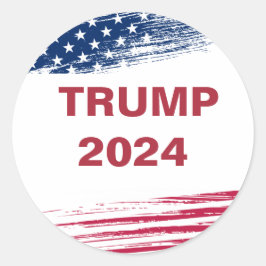 Adesivo Redondo Trump 2024