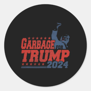 Adesivo Redondo Trump 2024 Eleições Orgulhosas Para Votar O Lixo T