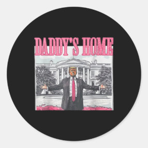 Adesivo Redondo Trump 2024 Leve a América Ck Home Trump Pink