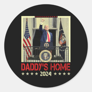 Adesivo Redondo Trump 2024 Leve a América para casa do Pai Trump 2