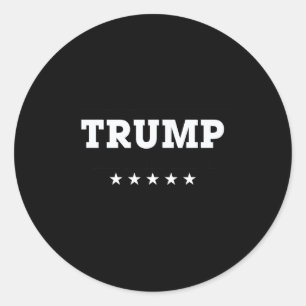 Adesivo Redondo Trump 2024 Retira o Vermelho das Eleições American