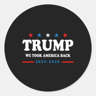Adesivo Redondo Trump 2024 Retiramos A América Das Eleições 2024
