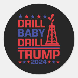 Adesivo Redondo Trump 2024 Treino By3