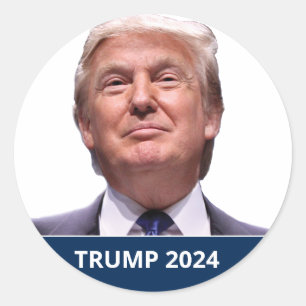 Adesivo Redondo Trump 2024 Trump Retome a América