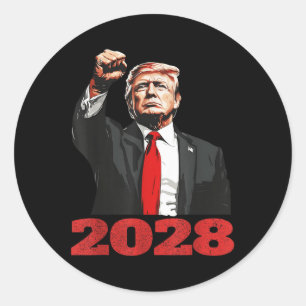 Adesivo Redondo Trump 2028 Shirt Vote Donald Trump 28