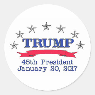 Adesivo Redondo Trump 45º Presidente