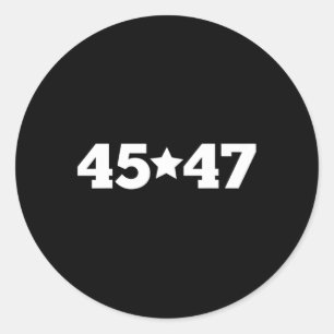 Adesivo Redondo Trump 45 47 Voto Para A América Deus abençoe Trump