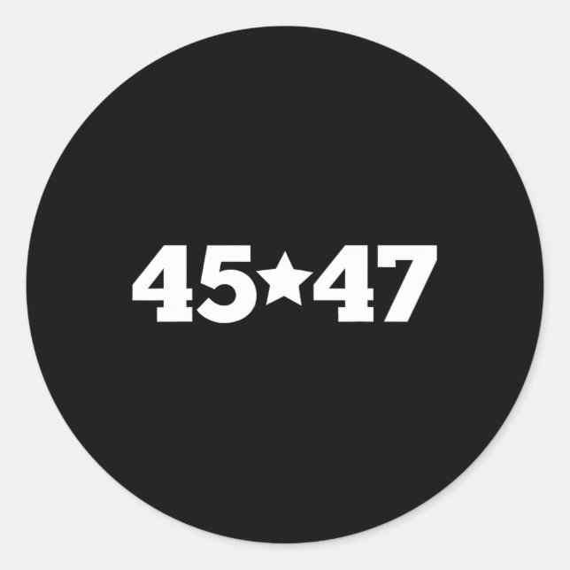 Adesivo Redondo Trump 45 47 Voto Para A América Deus abençoe Trump (Frente)