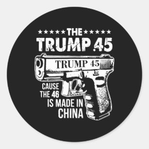 Adesivo Redondo Trump 45 Porque 46 É Feito Na China 1