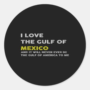 Adesivo Redondo Trump America Golfo do México Presidente Trump Gol