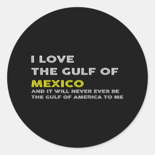 Adesivo Redondo Trump America Golfo do México Presidente Trump Gol