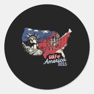 Adesivo Redondo Trump America's Golfo México Presidente Trump 2025