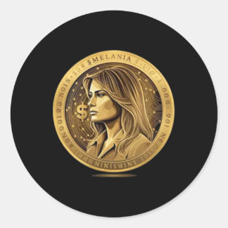 Adesivo Redondo Trump And Melania Currency Launches Meme Coin Trum