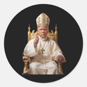 Adesivo Redondo Trump As Vaticano Church Pope Vaticano Christian