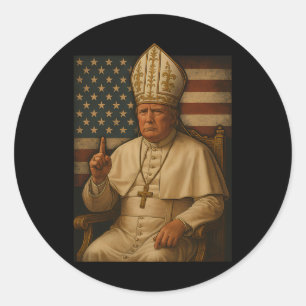 Adesivo Redondo Trump As Vaticanos Republicanas do Papa Torna Vati