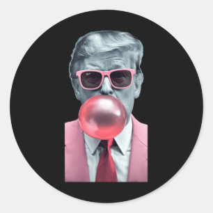 Adesivo Redondo Trump Bubble Gum Yum