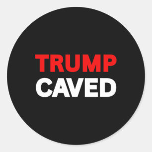 Adesivo Redondo Trump Cavado Sobre Tarifas Comerciais Guerras Engr
