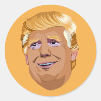 Adesivo Redondo Trump Clássico