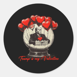 Adesivo Redondo Trump É Meu Namorados Namorados Retroativo Globe W