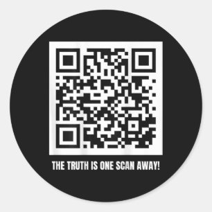 Adesivo Redondo Trump É Seu Presidente - Qr Trump Code