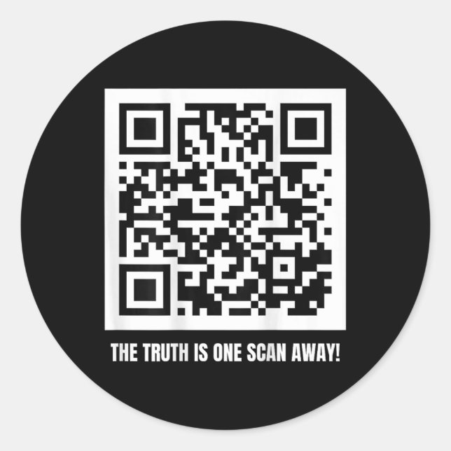 Adesivo Redondo Trump É Seu Presidente - Qr Trump Code (Frente)