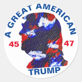 Adesivo Redondo Trump excelente Americano