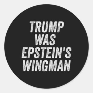 Adesivo Redondo Trump foi o Design do Wingman de Epstein