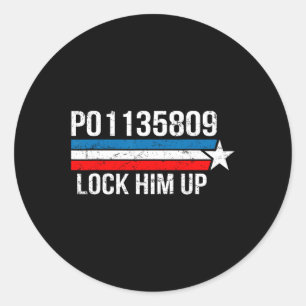 Adesivo Redondo Trump Ga Número de Reserva Fulton County Jail Lock