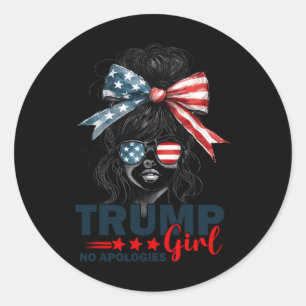 Adesivo Redondo Trump Girl Sem Desculpas Sungs Sungles Trump 20