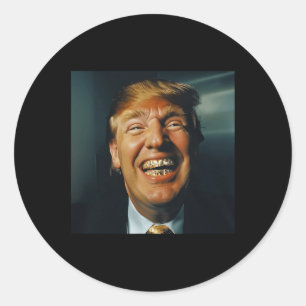 Adesivo Redondo Trump Grillz