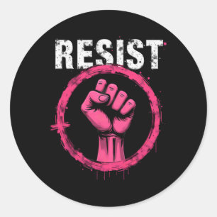 Adesivo Redondo Trump Não Meu Presidente Resistiu Ao Primeiro