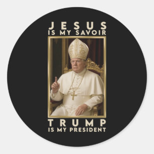 Adesivo Redondo Trump Para Pope T Shirt Presidente Trump Camisetas