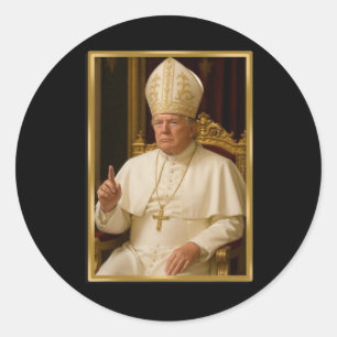 Adesivo Redondo Trump Para Pope T Shirt Presidente Trump Camisetas