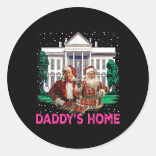Adesivo Redondo Trump Pink 2024 Leve o Pai americano Ck para casa
