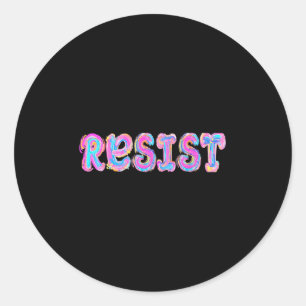 Adesivo Redondo Trump Resiste Trump Protesto Contra Protesto Polít