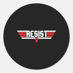 Adesivo Redondo Trump Resiste Trump Protesto Contra Protesto Polít