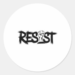 Adesivo Redondo Trump Resiste Trump Protesto Contra Protesto Polít