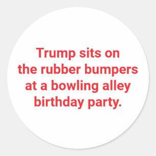 Adesivo Redondo Trump se senta com pára-choque de borracha Hankame