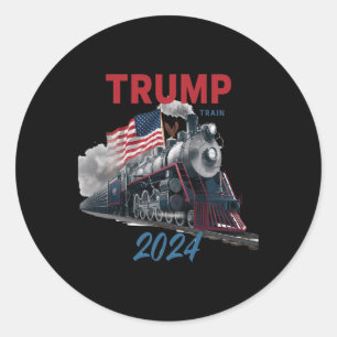 Adesivo Redondo Trump Shirt - Trump 2024 - Donald Trumpshirt -