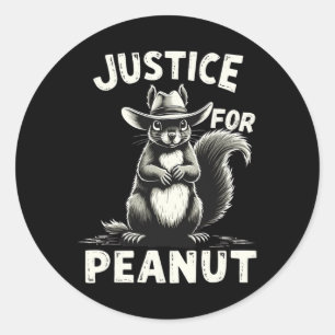Adesivo Redondo Trump Squirrel Torna o Esquilo de amendoim seguro