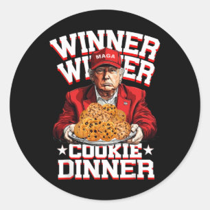 Adesivo Redondo Trump Take America Byck Funny Winner Winner Winner
